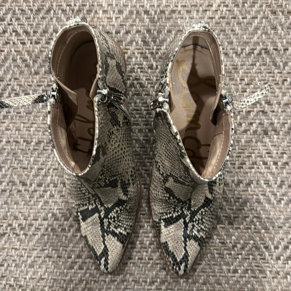 Sam Edelman Walden Snake-print bootie - 7 - Picture 4 of 4